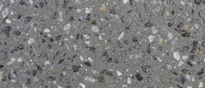 Exposed aggregate concrete carbon