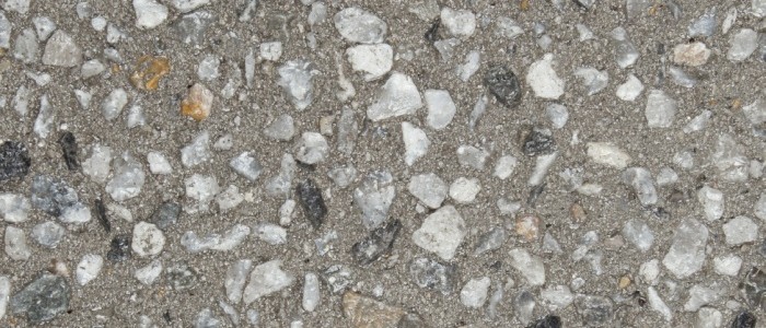 exposed aggregate concrete ghost