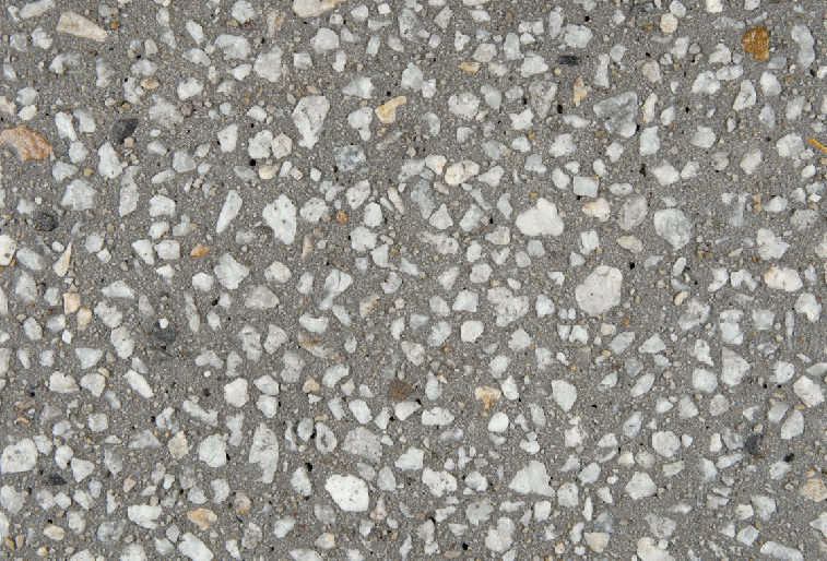 exposed aggregate concrete smoke