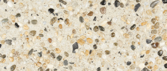 exposed aggregate concrete vanilla seeded with coorong